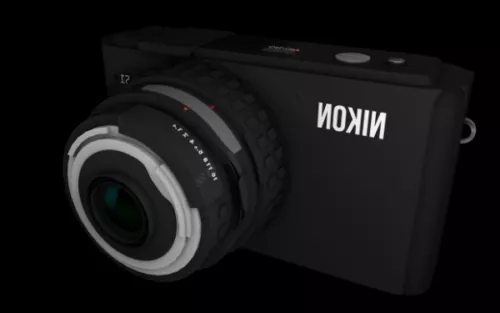 Vintage Nikon Slr Camera 3d model
