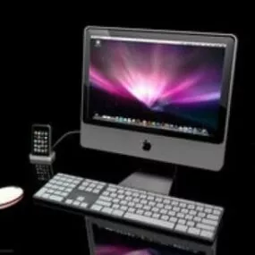 Apple Computer Imac Set 3d model