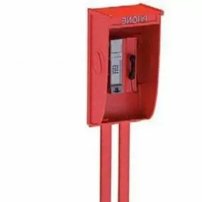 Western Pay Phone 3d model