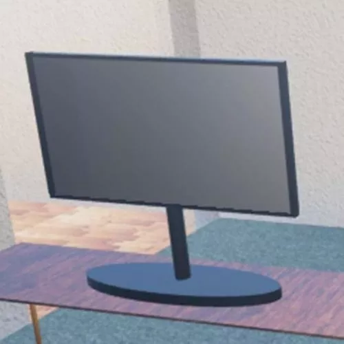 Desk Tv 3d model Desk Tv 3d model