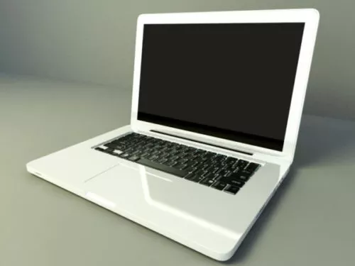 Laptop With Speakers 3d model