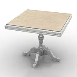 Table Classic Legs 3d model