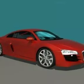 Red Color Audi R8 3d model