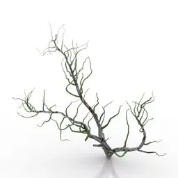 Lowpoly Branches Bush 3d model