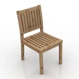 Wood Chair For Home 3d model Wood Chair For Home 3d model