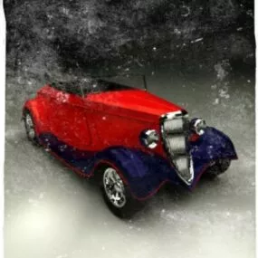 Old Vintage 1900s Car 3d model