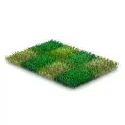 Square Of Grass Generator Modular 3d model