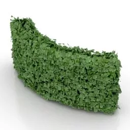 Module Hedge Curved Shape 3d model Module Hedge Curved Shape 3d model