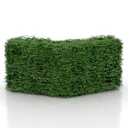 Garden Corner Hedge 3d model