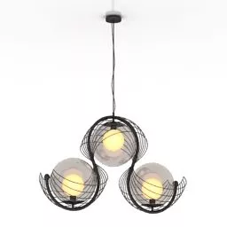 Ceiling Luster Industrial Style 3d model