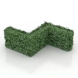 Zig Zag Hedge Design 3d model