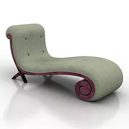 Relax Curved Sofa Design 3d model
