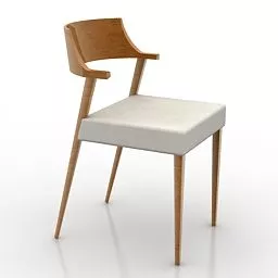 Office Plastic Chair 3d model