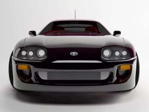 Toyota Supra Black Car 3d model Toyota Supra Black Car 3d model