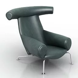 High Back Armchair Furniture 3d model