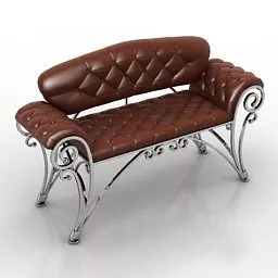 Bench Metal Legs 3d model
