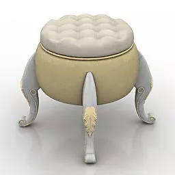 Classic Asian Seat Furniture 3d model