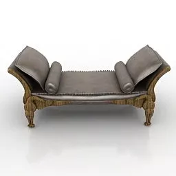 Luxury Classic Seat Bench 3d model