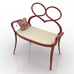 Frame Stylized Sofa 3d model