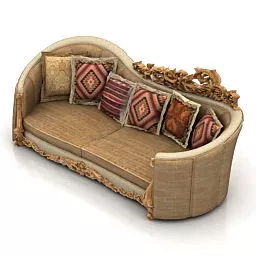 Classic Sofa 3d model Classic Sofa 3d model