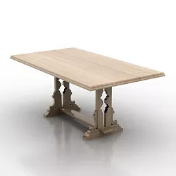 Rectangular Table 3d model