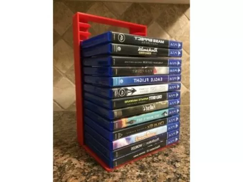 Printable Ps4 Game Rack 3d model Printable Ps4 Game Rack 3d model