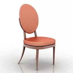 Red Simple Chair 3d model Red Simple Chair 3d model