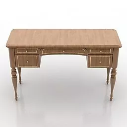 Wood Table 3d model Wood Table 3d model