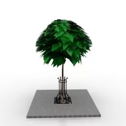 Leaves Tree Low Details 3d model