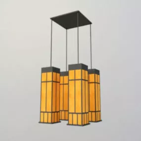 Rectangular Pendant Lamp 3d model