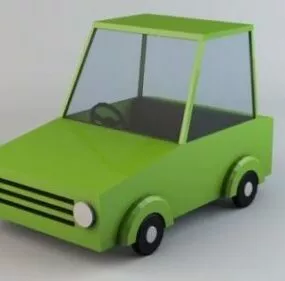 Cartoon Lowpoly Car Design 3d model