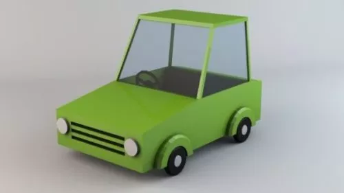 Cartoon Lowpoly Car Design 3d model Cartoon Lowpoly Car Design 3d model