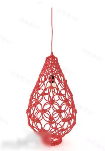 Red Modern Pendant Lamp 3d model Red Modern Pendant Lamp 3d model
