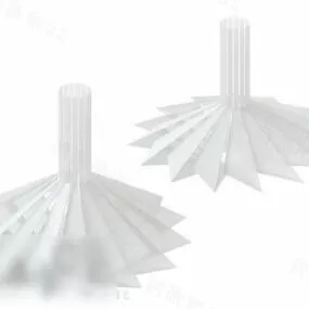 Origami Style Pendant Lamp 3d model