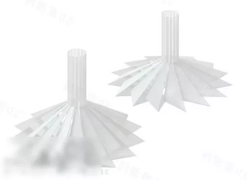 Origami Style Pendant Lamp 3d model Origami Style Pendant Lamp 3d model