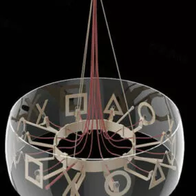 Transparent Pendant Lamp 3d model