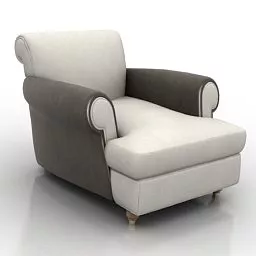 Home Luxury Armchair 3d model