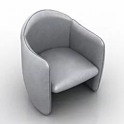 Basic Armchair 3d model