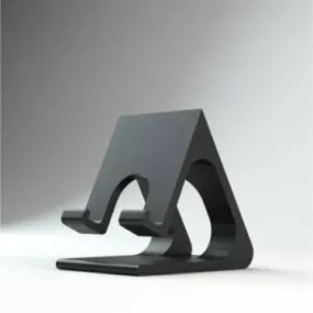 Black Phone Stand Printable 3d model