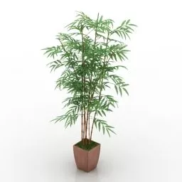 Home Clay Pot Plant 3d model
