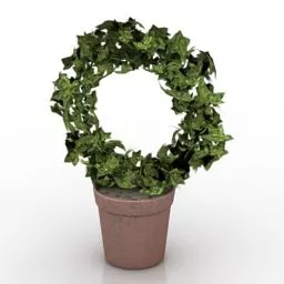 Pot Ivy Plant 3d model