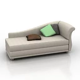 Fabric Lounge Sofa 3d model