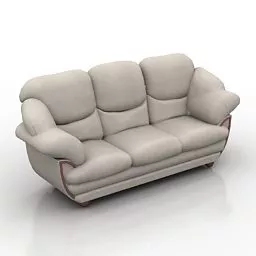 English Roll Arm Sofa 3d model