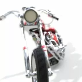 Chopper Motorcycle Design 3d model