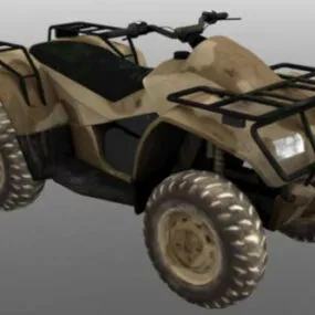 Quad Bike Vehicle 4 Wheels 3d model