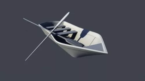 Big Hovercraft Ship 3d model