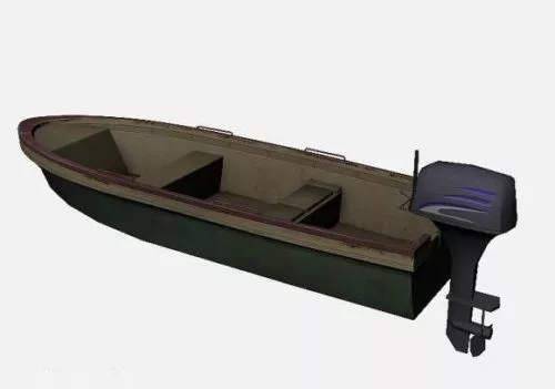 Military Ship With Helicopter 3d model