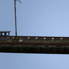 Old Iron Ship Wrecked 3d model