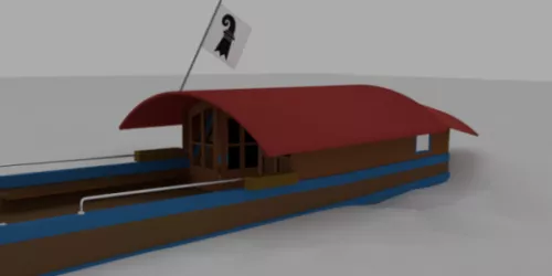 Cabane House On The Sea 3d model