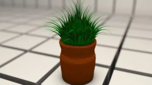 White Pot Porcelain 3d model
